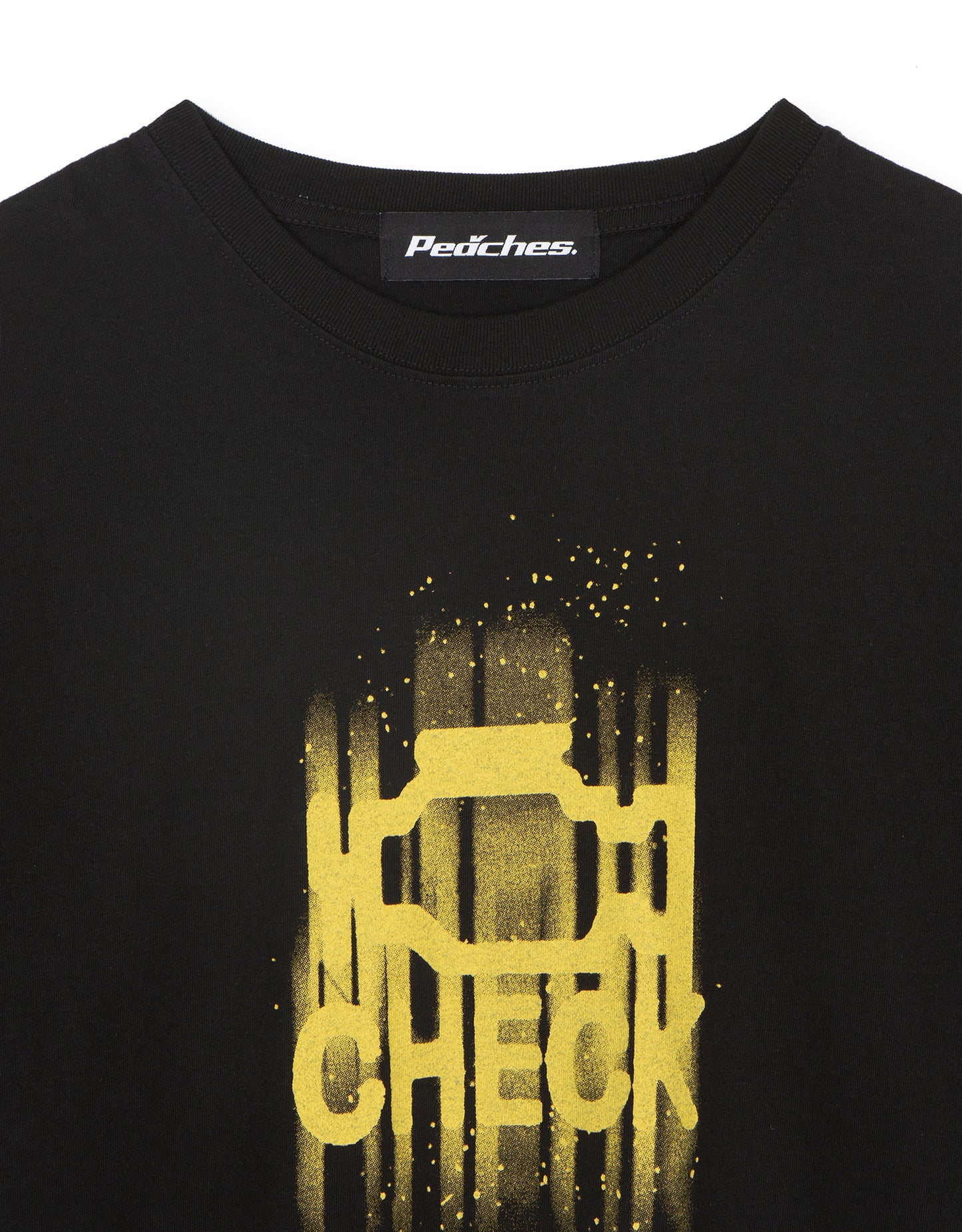 ENGINE CHECK TEE BLACK