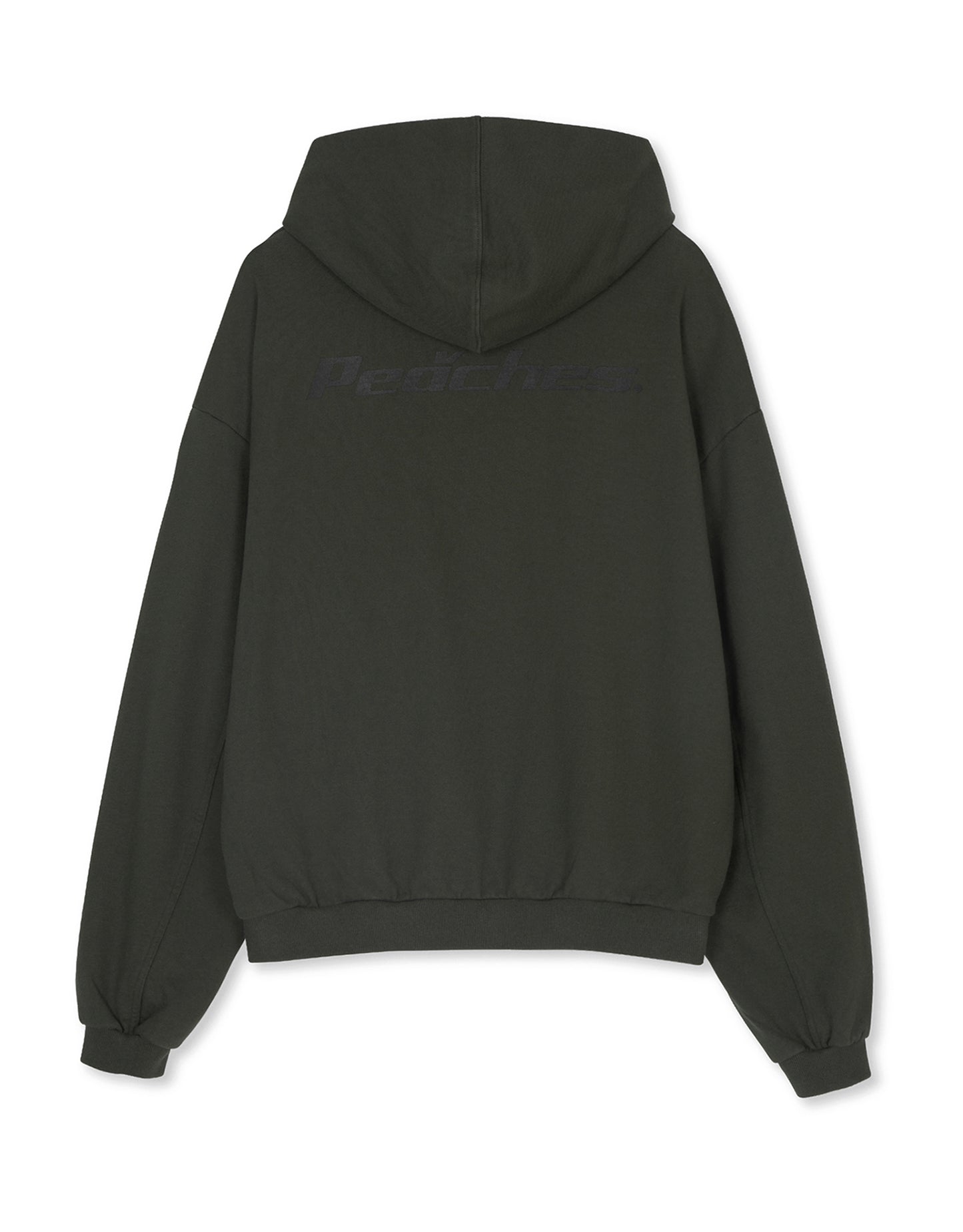 CIRCULAR LOGO HOODIE CHARCOAL