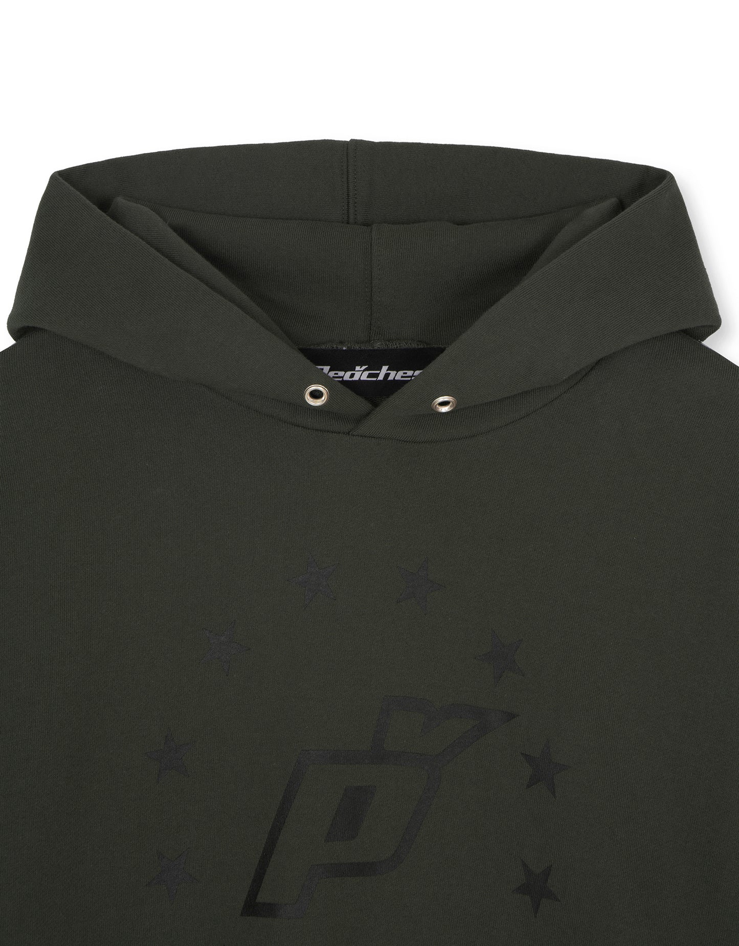 CIRCULAR LOGO HOODIE CHARCOAL