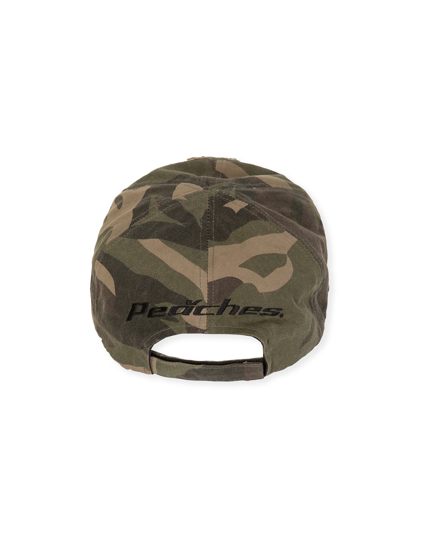 LEATHER APPLIQUE CAP CAMO
