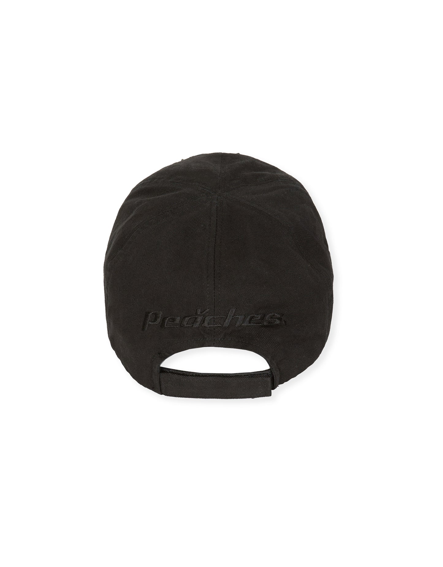 LEATHER APPLIQUE CAP BLACK