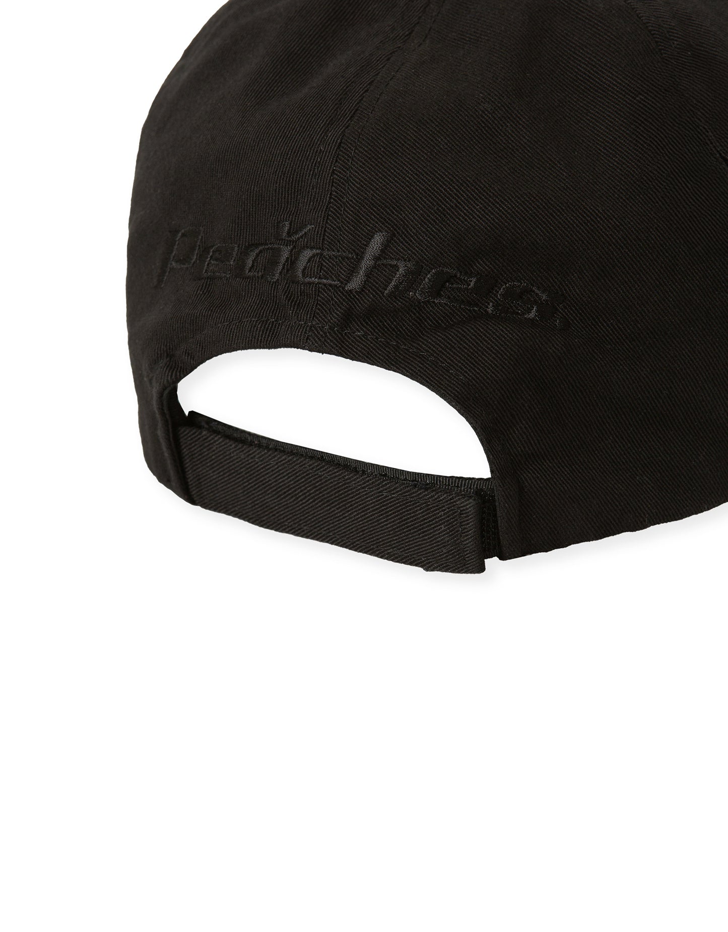 LEATHER APPLIQUE CAP BLACK