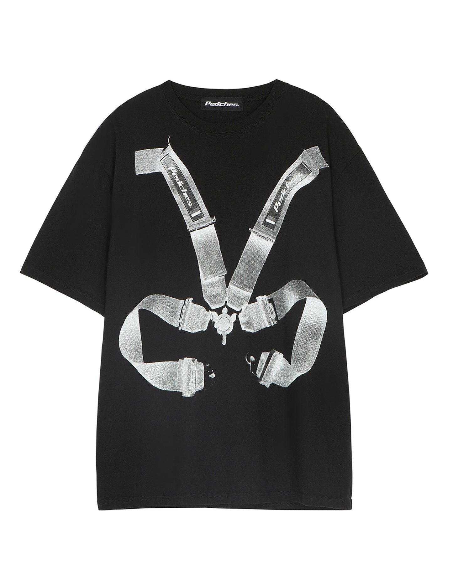 RACING HARNESS TEE BLACK