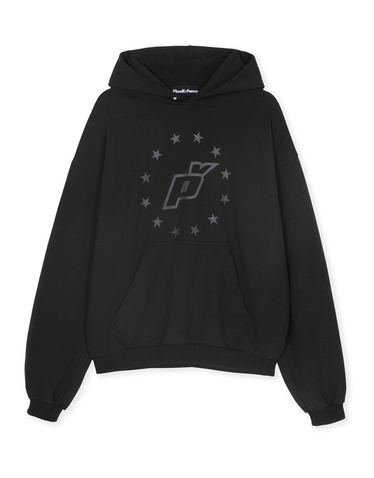 CIRCULAR LOGO HOODIE BLACK