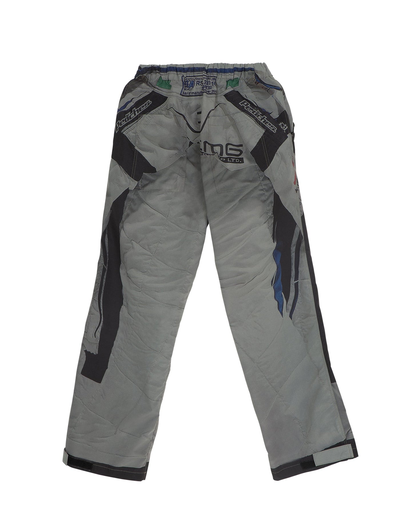 RACING SUIT PRINTED TRACK PANTS CHARCOAL