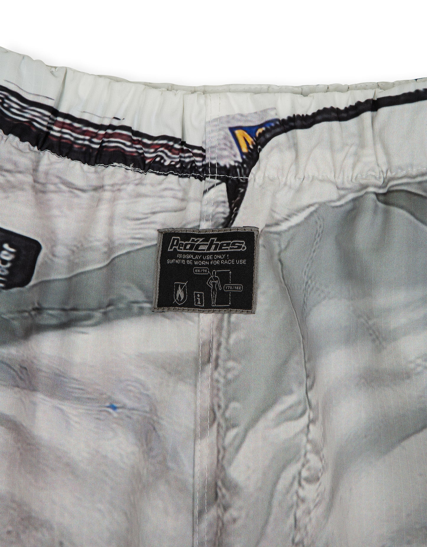 RACING SUIT PRINTED TRACK PANTS WHITE