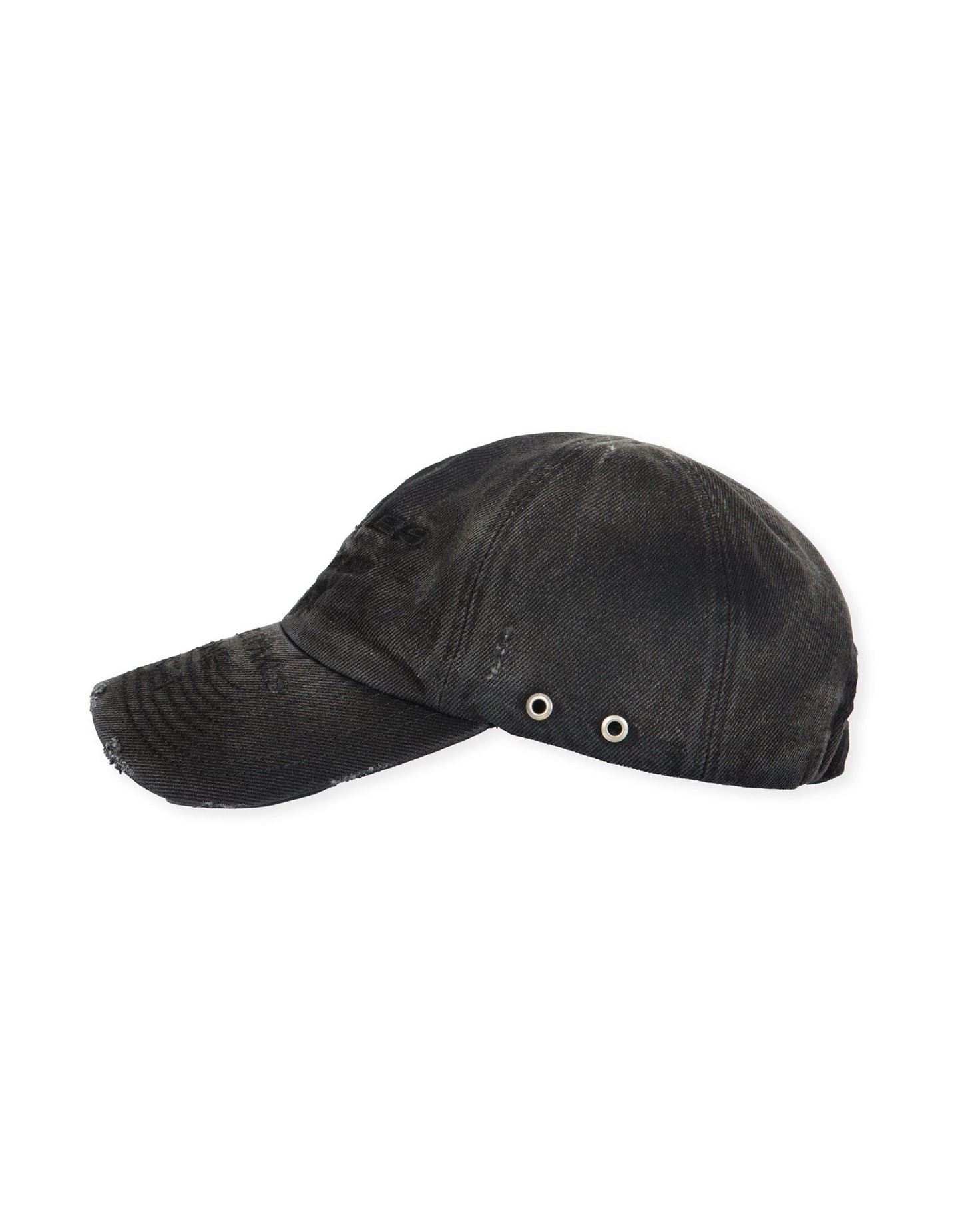 STAPLE LOGO DENIM CAP - BLACK STITCH