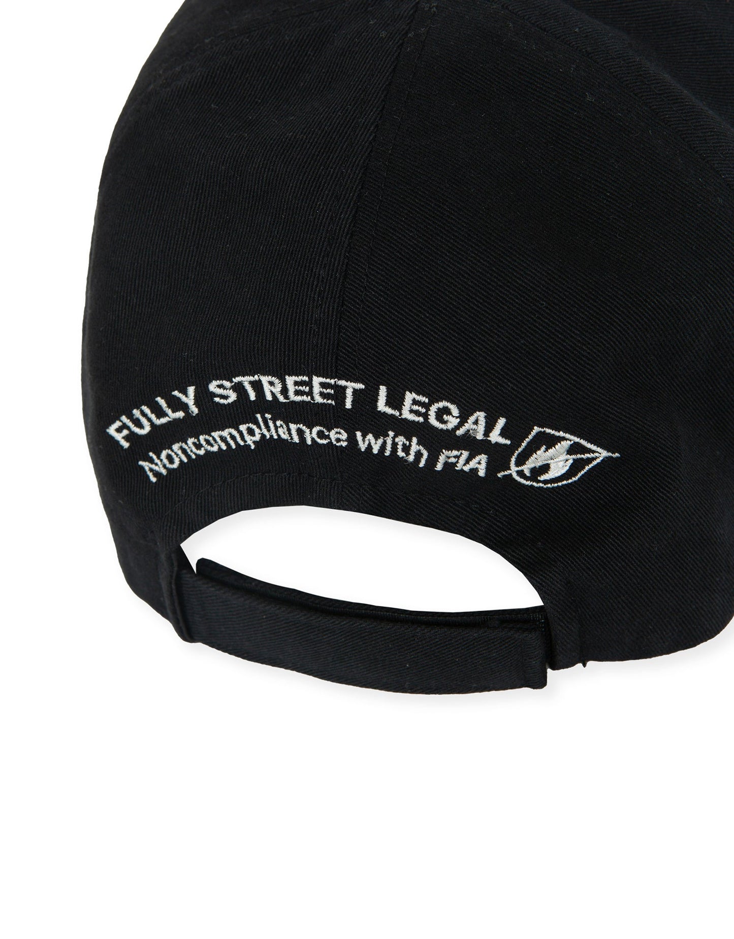 LOGO EMBROIDERY CAP BLACK