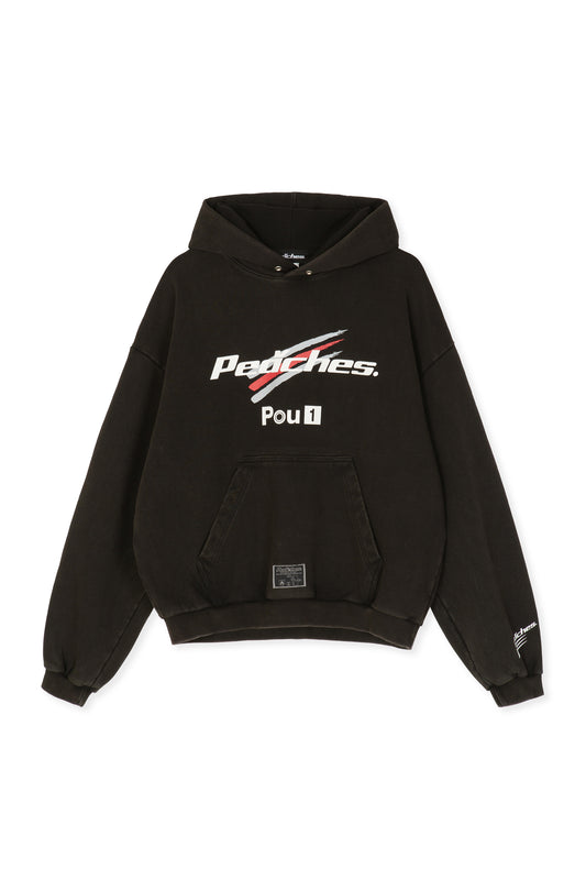 WESTERN RACING LOGO HOODIE BLACK