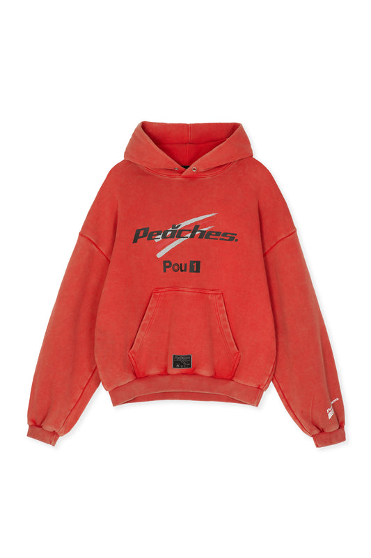 WESTERN RACING LOGO HOODIE RED