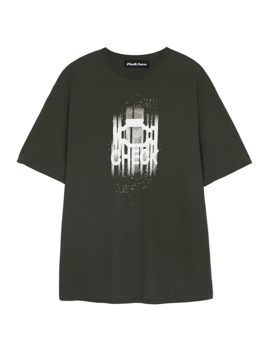 ENGINE CHECK TEE CHARCOAL